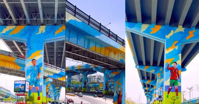 Imagem ilustrativa da notícia Arquiteto viraliza ao mostrar como arte transforma a paisagem urbana