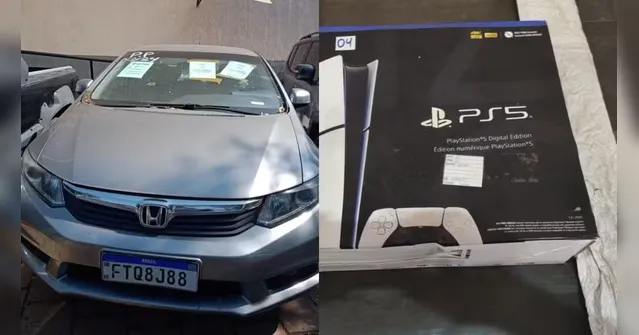 Imagem ilustrativa da notícia Leilão da Receita tem PS5, iPhone 17 e carro a partir de R$ 554