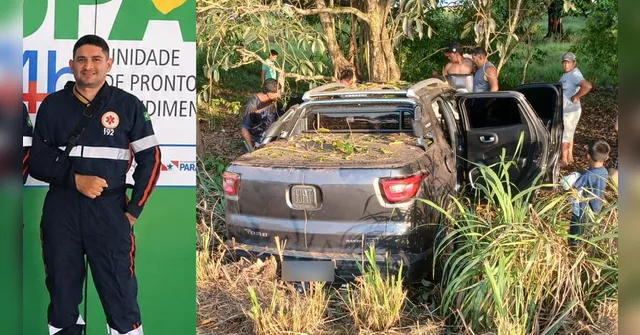 Imagem ilustrativa da notícia Motorista do Samu morre em grave acidente com carro na PA-253