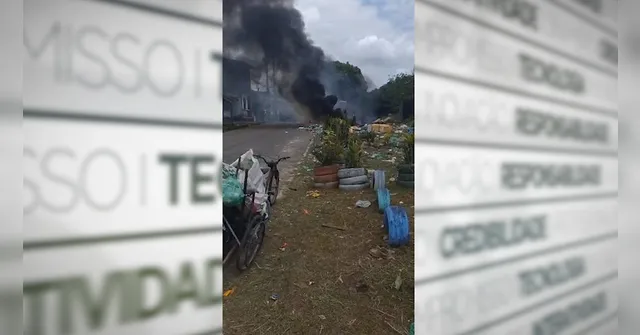 Imagem ilustrativa da notícia Incêndio em lixão irregular de Ananindeua assusta moradores 