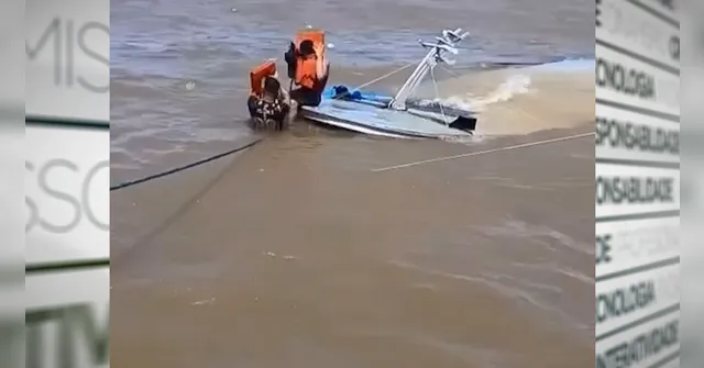 Imagem ilustrativa da notícia Embarcação que transportava cerca de 600 melancias naufraga no Pará