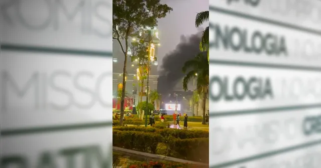 Imagem ilustrativa da notícia Círio 2026: incêndio atinge van ao lado da Igreja da Sé durante a Trasladação