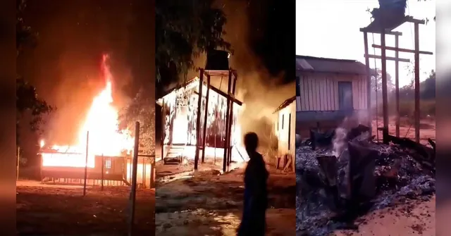 Imagem ilustrativa da notícia Incêndio destrói escola municipal na zona rural de Óbidos