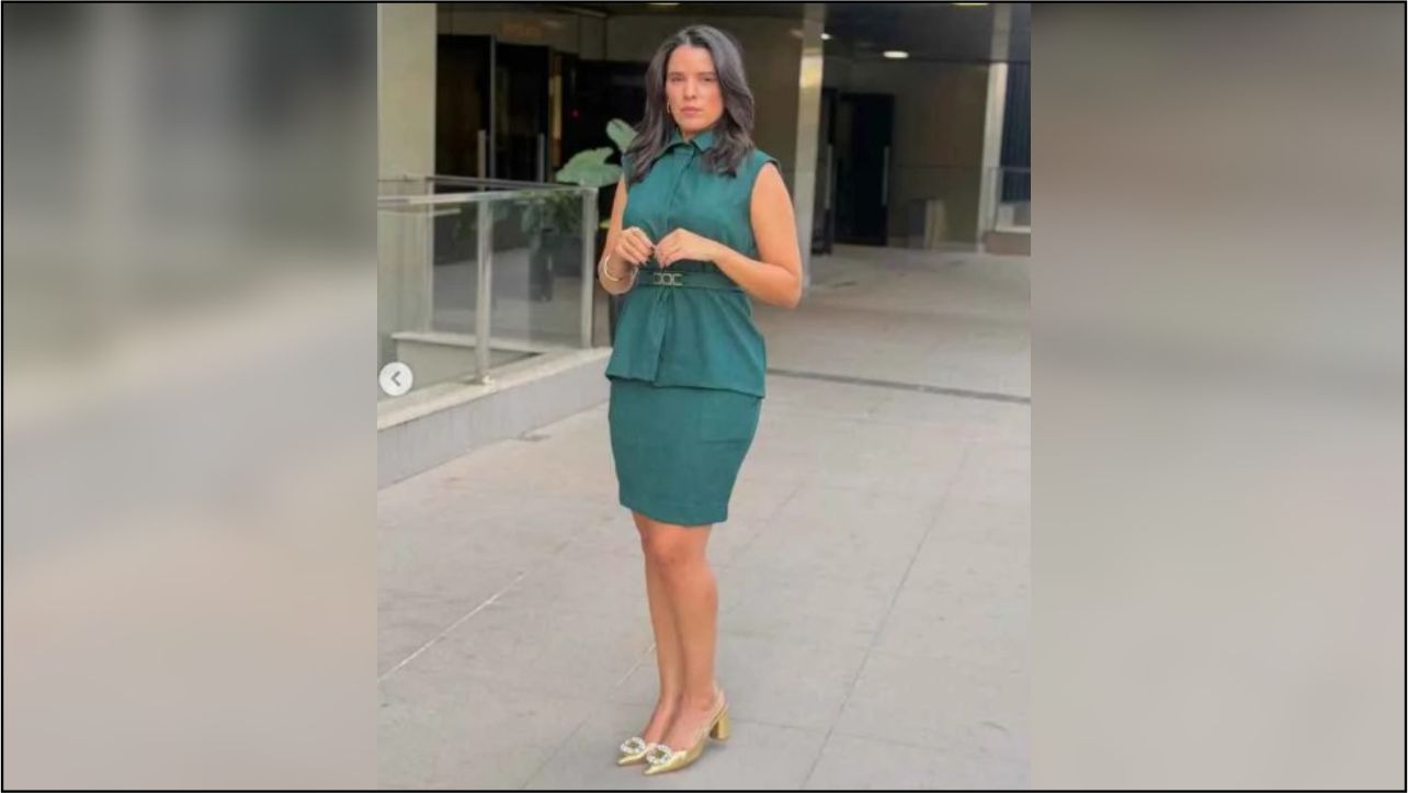 A advogada Anabel Pitaluga, que utilizou suas redes sociais para denunciar a abordagem e questionar a subjetividade das regras de vestimenta forense.