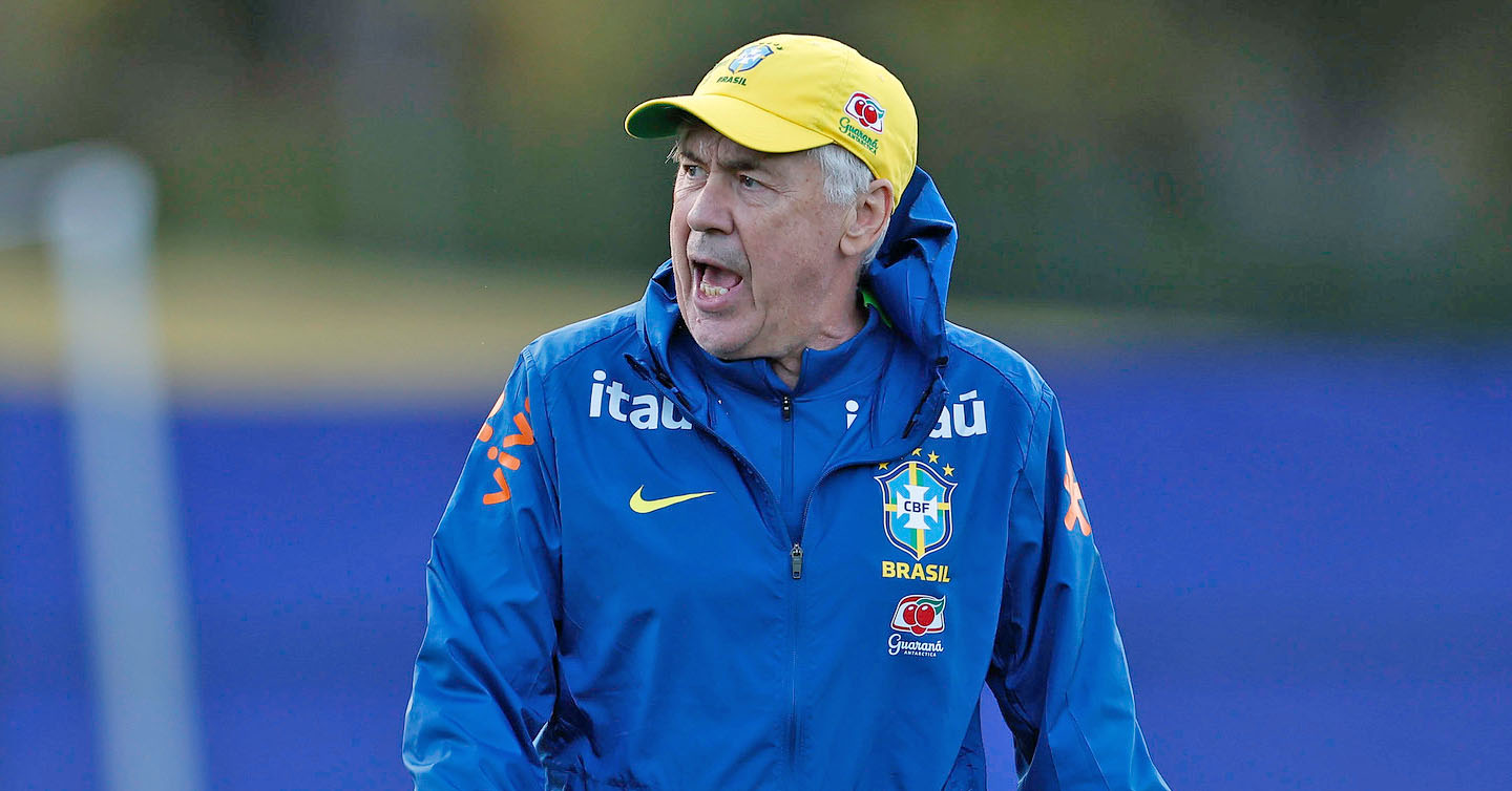 Ancelotti vai iniciar o ciclo para a Copa 2030 com 5 amistosos neste fim de 2026