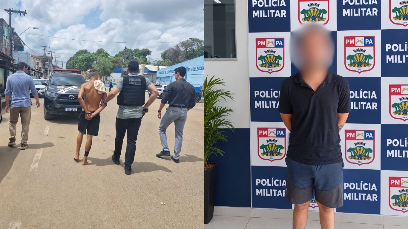 Ações distintas da Polícia Civil e do 34º BPM retiraram de circulação arrombador reincidente no Bairro Amapá e condutor que escondia entorpecentes em veículo.