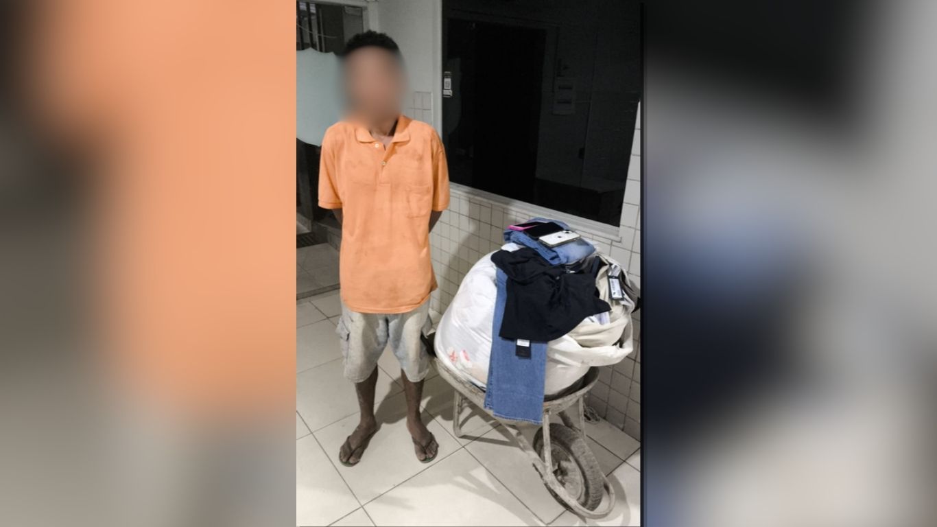 Ação do 34º BPM evitou prejuízo a comerciante após arrombamento de estabelecimento no bairro Novo Horizonte.