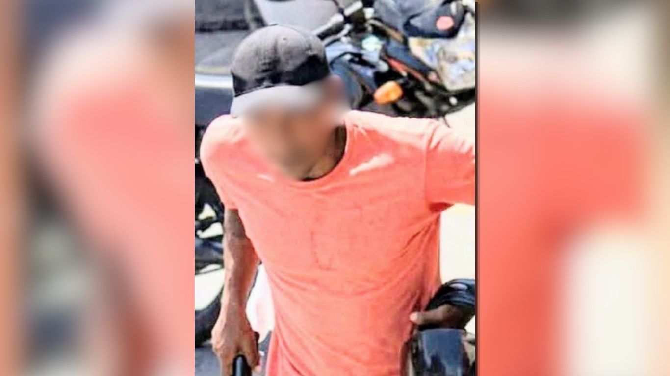 Bruno Batista Assunção, apontado pela Polícia Militar como executor do feminicídio, foi localizado no Brejo do Meio após horas de buscas.
