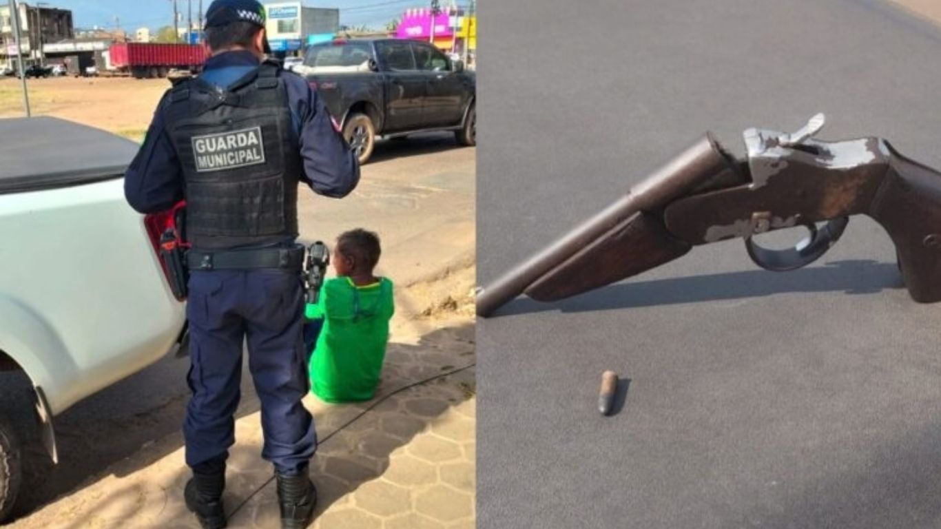 Suspeito foi abordado em frente a posto de saúde no bairro Laranjeiras após denúncia à Guarda Municipal