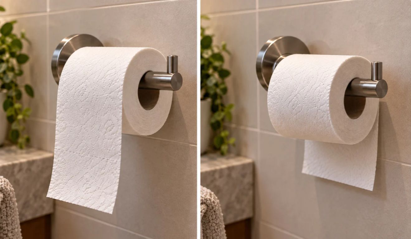 O debate sobre o rolo de papel higiênico não é recente e costuma movimentar a interne. Afinal, você sabe qual é a posição correta, segundo os especialistas em higiene doméstica?