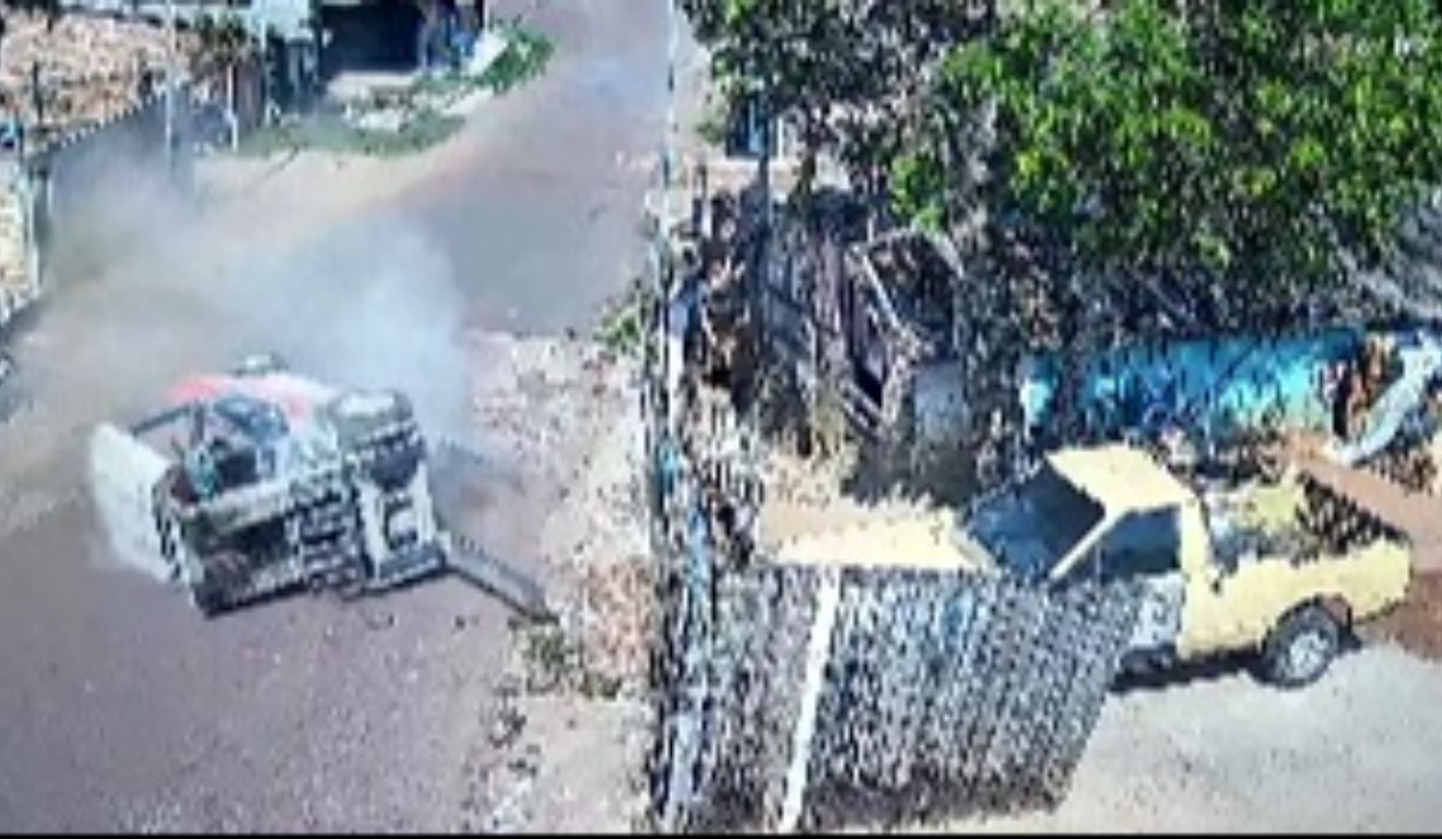 A vítima foi identificada como Victor Henrique Conceição, que conduzia o equipamento quando perdeu o controle da máquina.