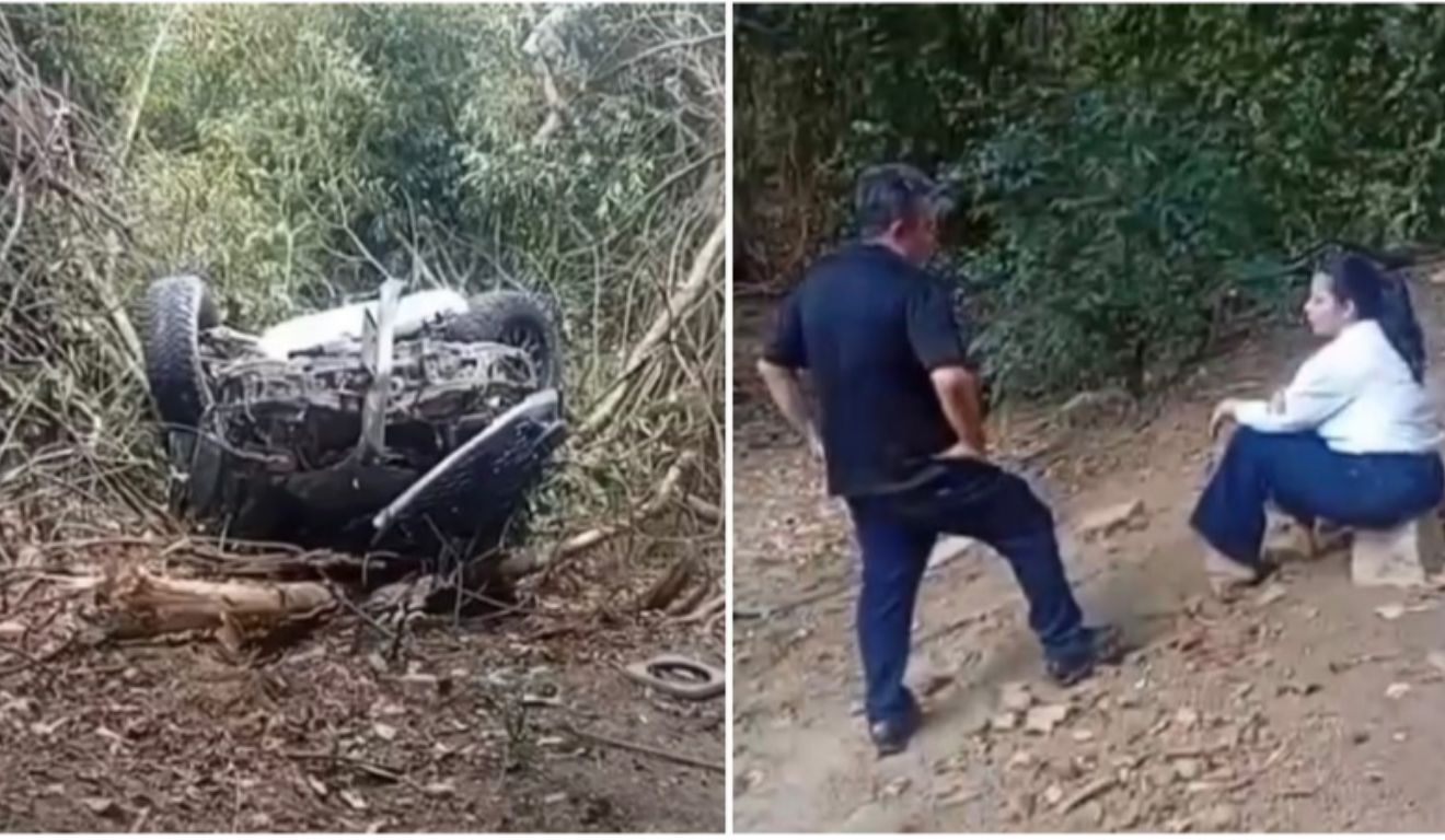 Casal sofreu apenas escoriações leves.