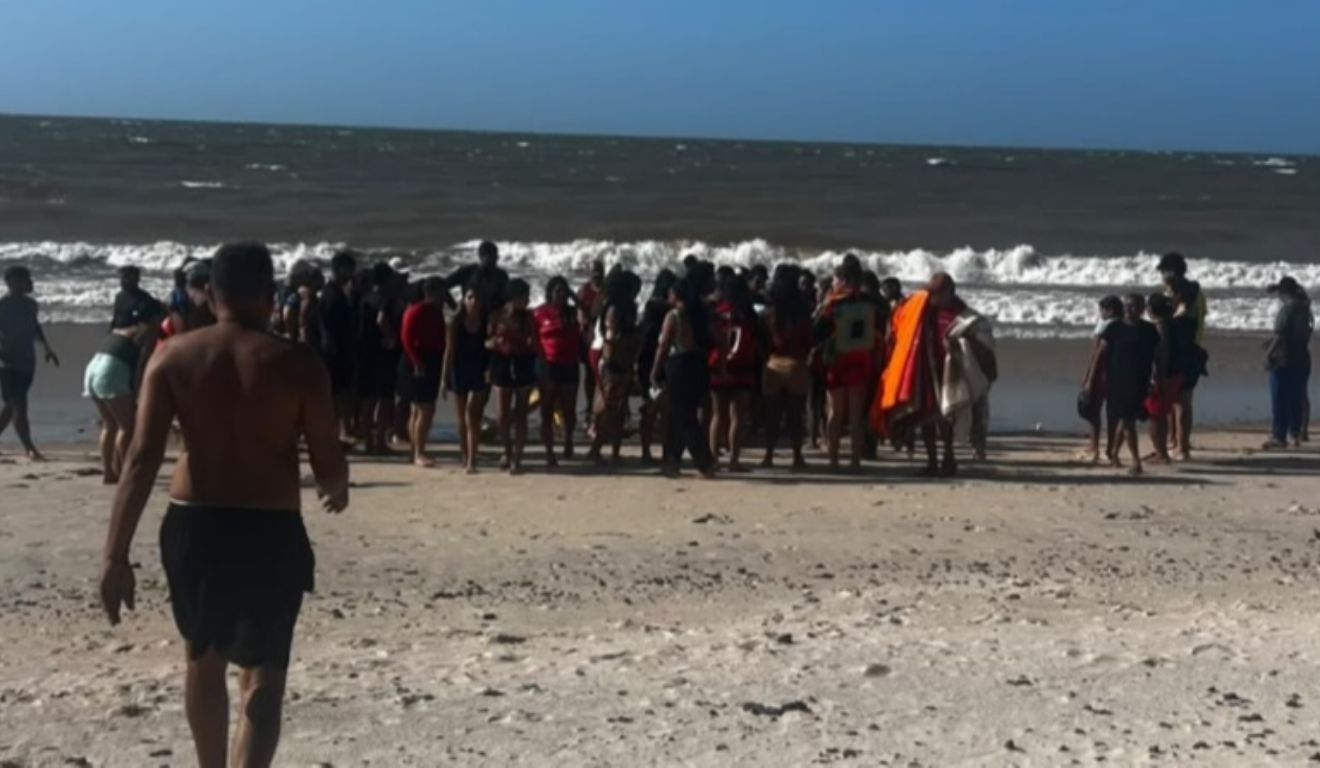 O afogamento das crianças mobilizou o Corpo de Bombeiros