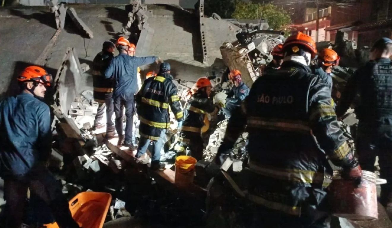 Prédio ainda estava em construção o que evitou a tragédia ser maior