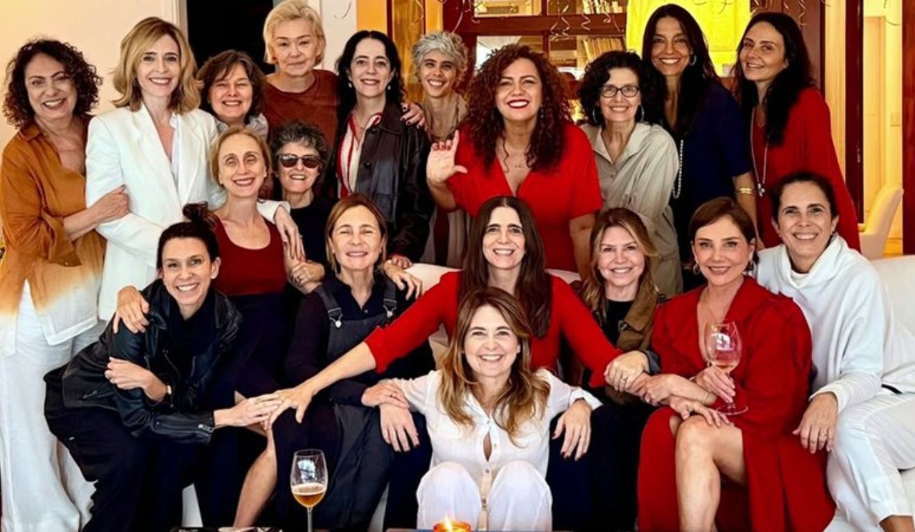 Com amigas de longa data, Malu comemorou as bodas de diamante