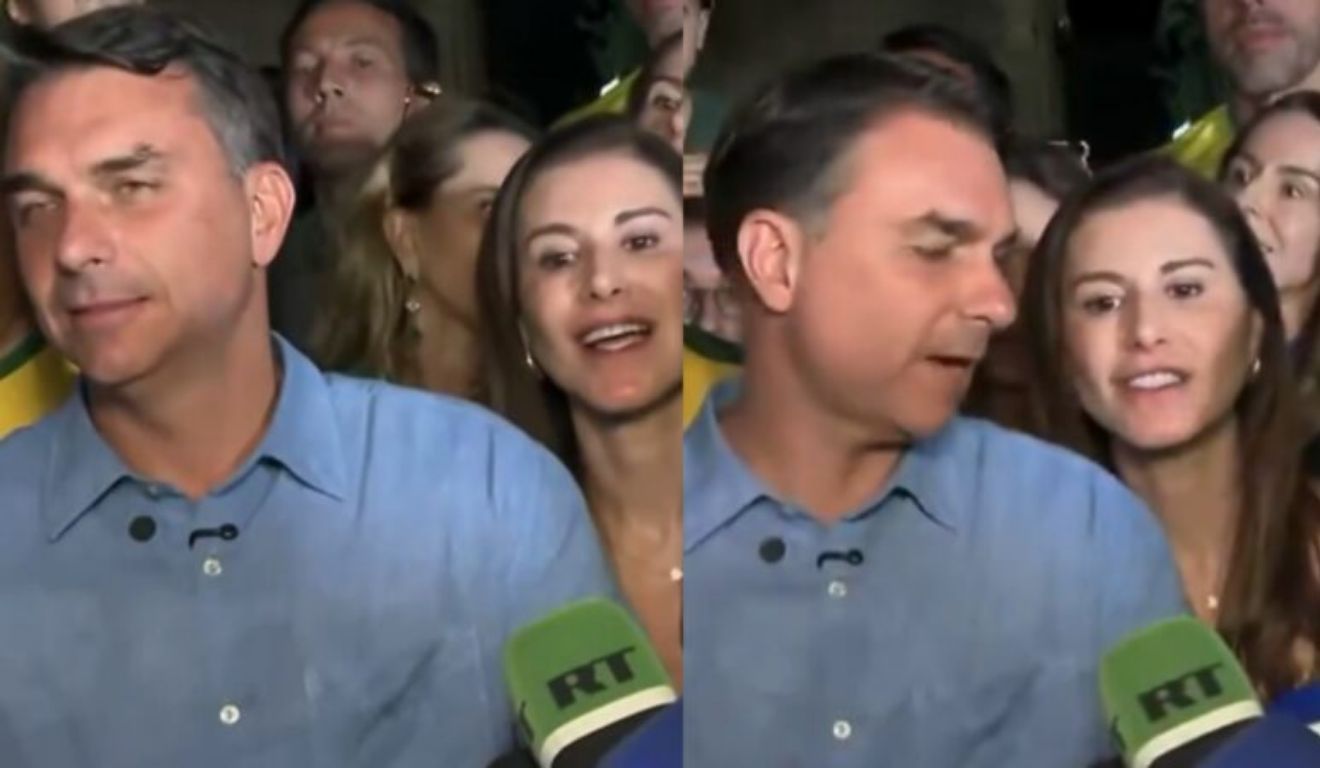 Após a pergunta da esposa, o candidato interveio rapidamente