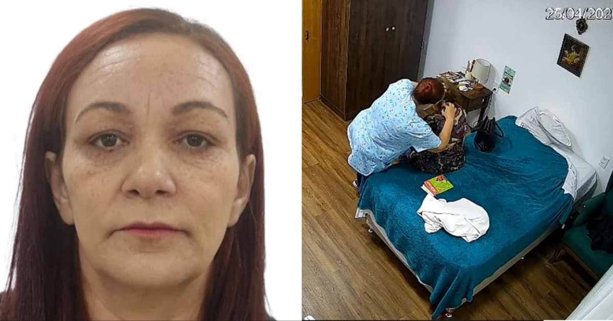 Câmeras de segurança da instituição flagraram a mulher em diferentes situações envolvendo as vítimas.