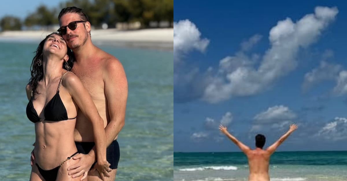 As fotos revelam um clima descontraído entre os dois.