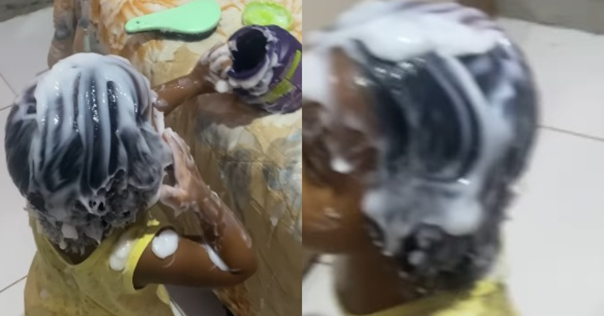 Segundo relatos, a cena aconteceu quando a mãe tinha ido tomar banho e o pai dormia
