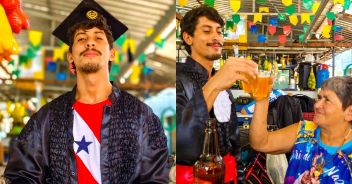 As fotos reuniram comentários de admiração de pessoas que acompanharam a história de Manoel desde sua aprovação e que enxergaram em sua história um exemplo de determinação e gratidão.