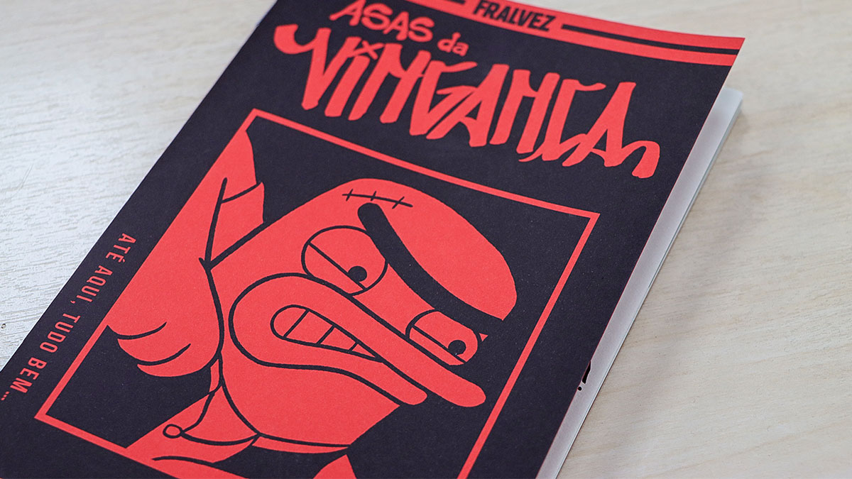 Capa da HQ Asas da Vingança com estética punk.