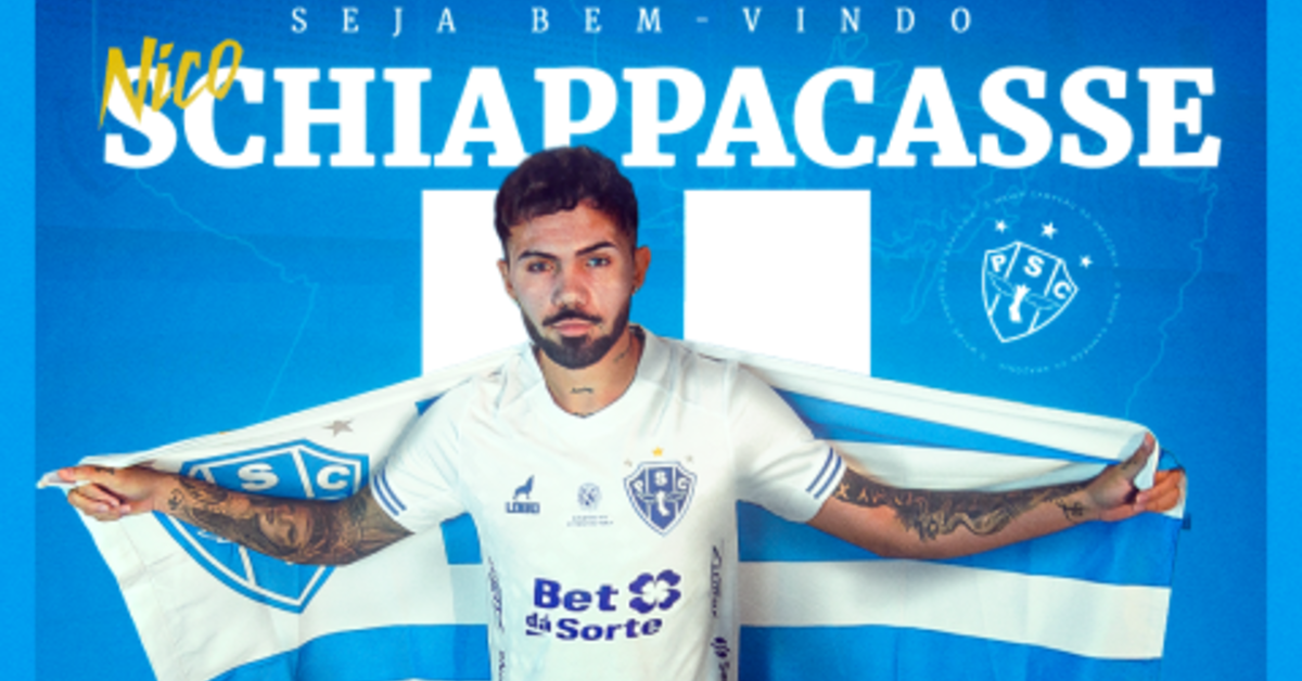 Nico Schiappacasse está regularizado pelo Paysandu, mas será preservado contra a Ferroviária e deve estrear pelo Papão diante da Inter de Limeira, no próximo domingo (20/09), na Curuzu.