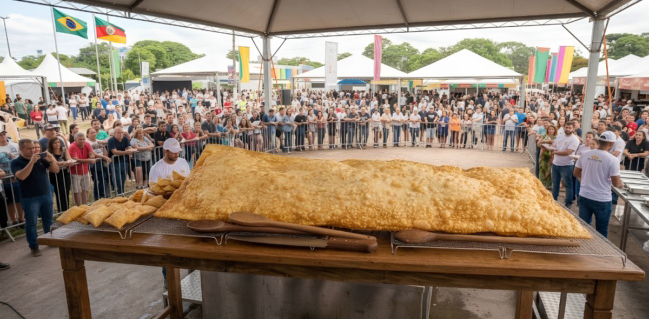 A produção ocorreu dentro da Expointer, uma das principais feiras de exposição de animais da América Latina.