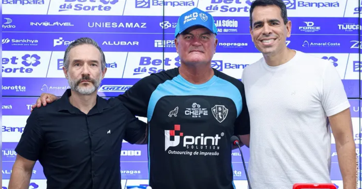 Márcio Tuma encabeça a única chapa inscrita na eleição do Paysandu, mas o futuro de Mazola Júnior e Marcelo Sant'Ana para a temporada de 2027 ainda depende das decisões da próxima gestão.