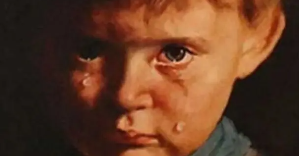 Um quadro que teria "chorado" durante a madrugada assustou uma família e reacendeu a famosa lenda do "Menino Chorando", cercada por histórias de maldição e incêndios misteriosos.