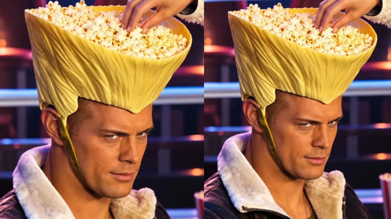O balde foi usado pelos atores que fazem o filme