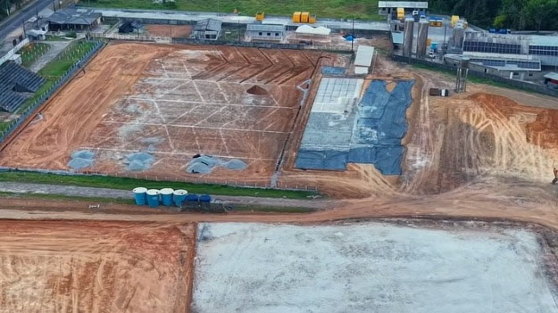 Os trabalhos de estruturação dos campos oficiais do CT do Remo estão em ritmo acelerado.
