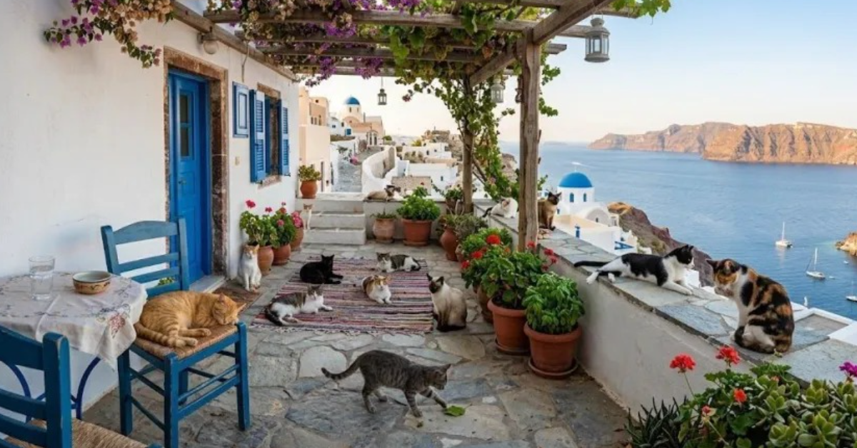 Já imaginou morar de graça em uma ilha da Grécia cuidando de gatos? O programa Syros Cats busca voluntários para 2027 e oferece moradia e café da manhã gratuitos em troca de cuidados com os felinos.
