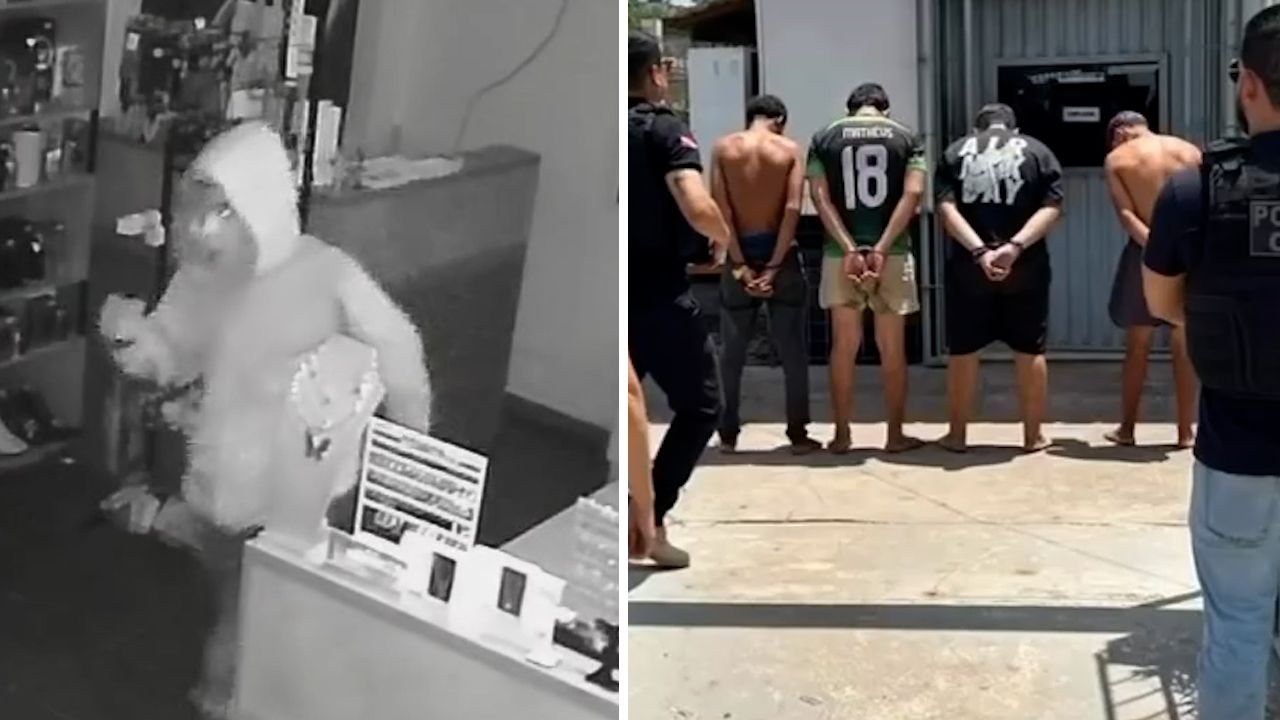 A polícia conseguiu prender os suspeitos poucas horas depois do furto