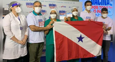 Imagem ilustrativa da notícia: O começo da vacinação contra a Covid-19 no Pará em imagens