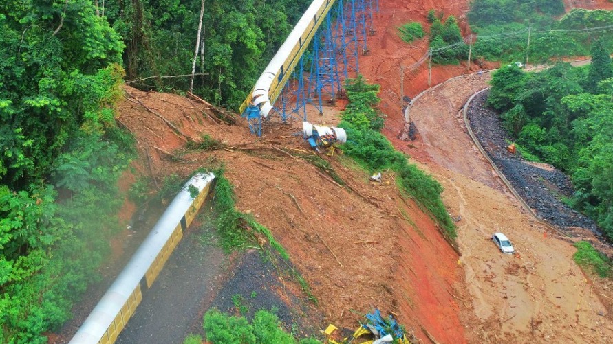 Imagem ilustrativa da notícia: Fortes chuvas provocam deslizamento no Projeto Salobo