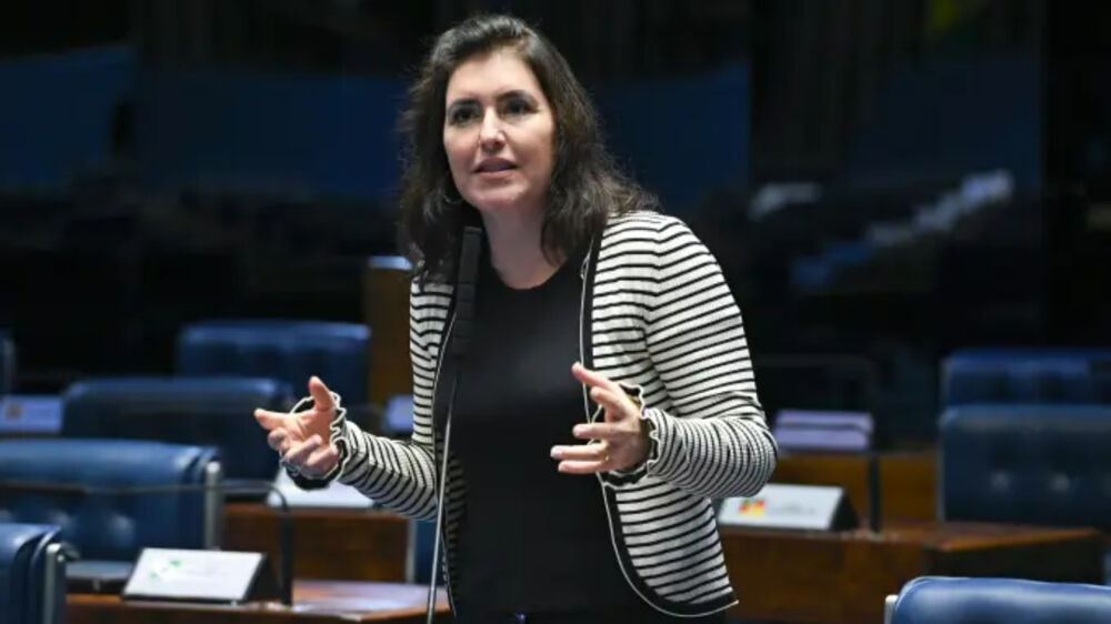 Senadora Simone Tebet foi escolhida como candidata da terceira via nas eleições 2022