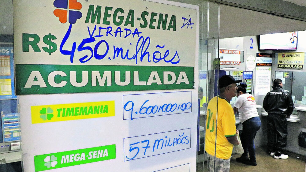 Mega-Sena sorteia hoje prêmio de R$57 milhões
