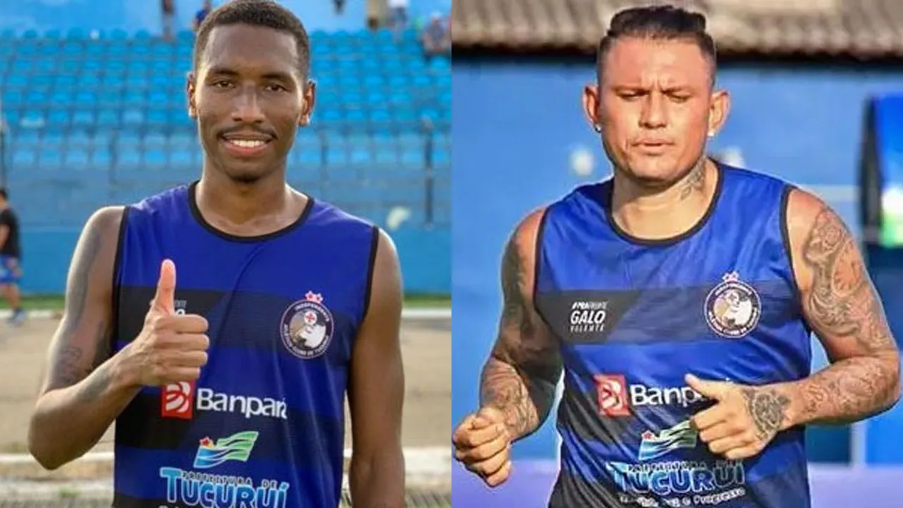 Volante Warian Santos "Ameixa" e atacante Rafael Oliveira "Rafa Pop".