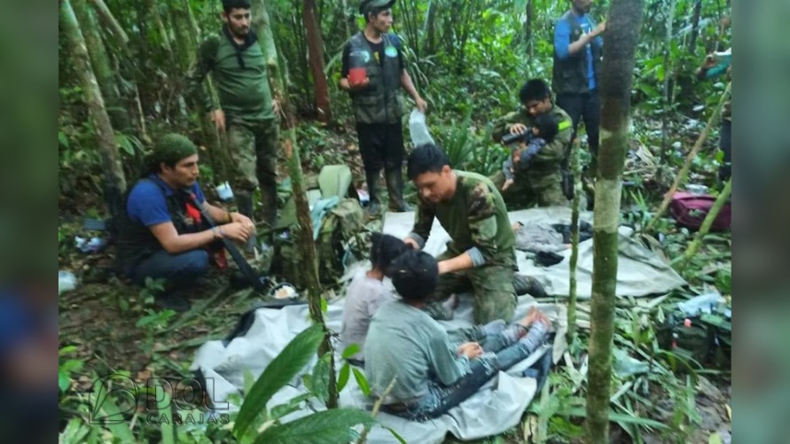 Crianças receberam primeiros cuidados ainda na selva, antes de serem levadas a hospital