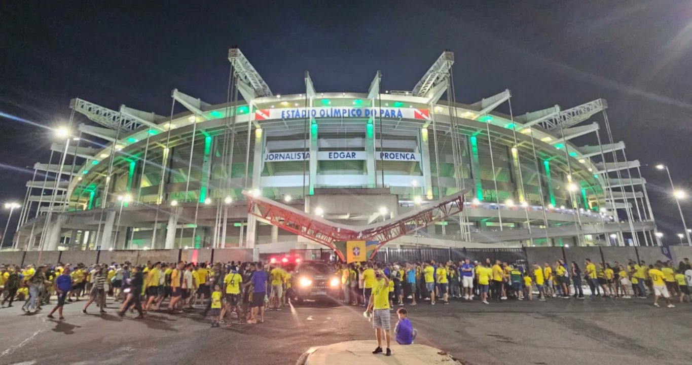 Imagem ilustrativa da notícia: As imagens da festa para o jogo da Seleção em Belém