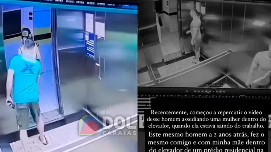 Imagem ilustrativa da notícia: Vídeo: mãe e filha também foram vítimas de homem em elevador