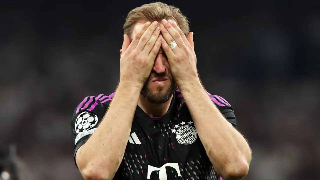 Imagem ilustrativa da notícia: Kane aumenta fama de pé-frio com seca inédita do Bayern