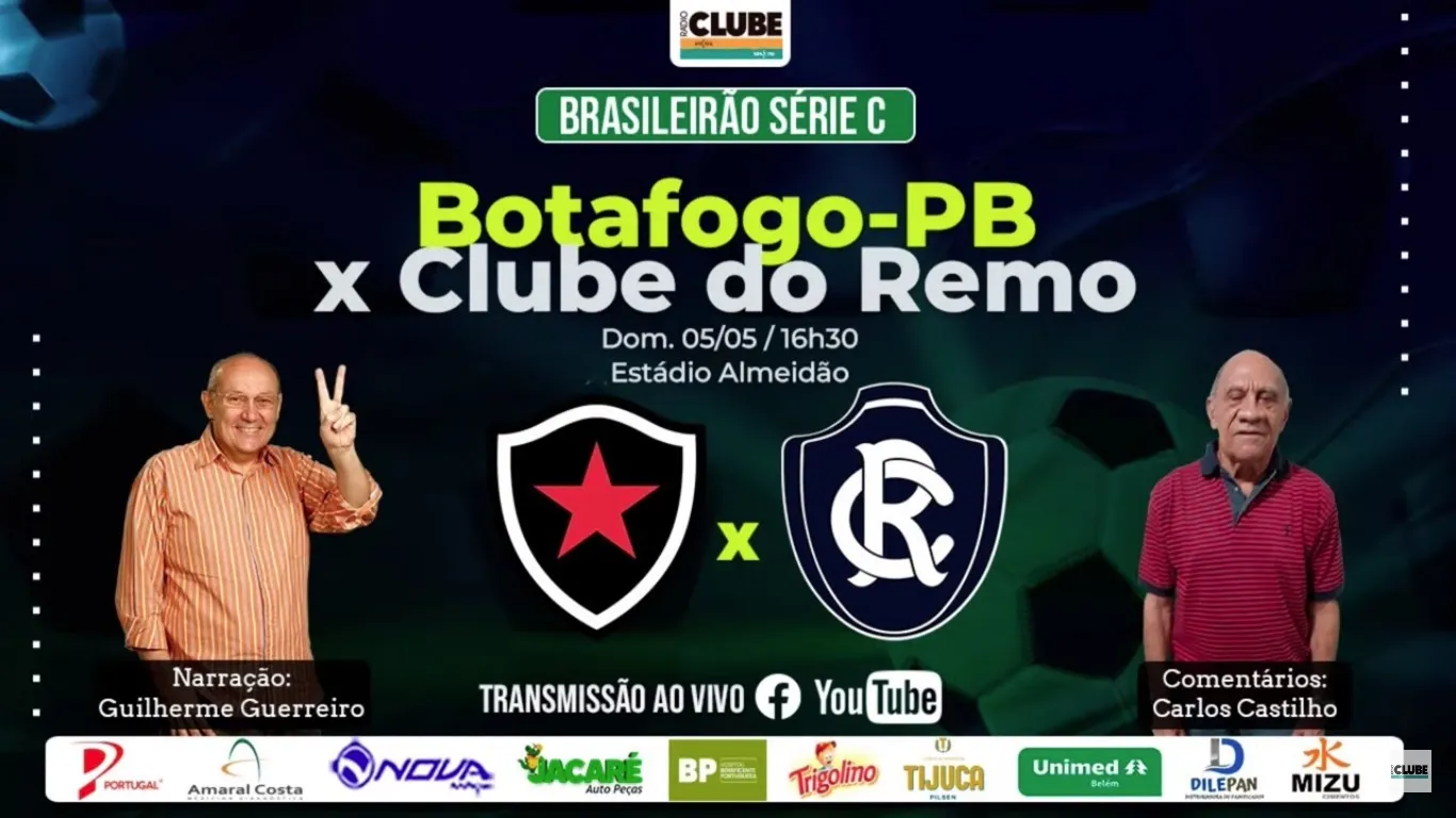 Imagem ilustrativa da notícia: Tem Jogo no DOL e na Clube: ouça Botafogo-PB x Clube do Remo