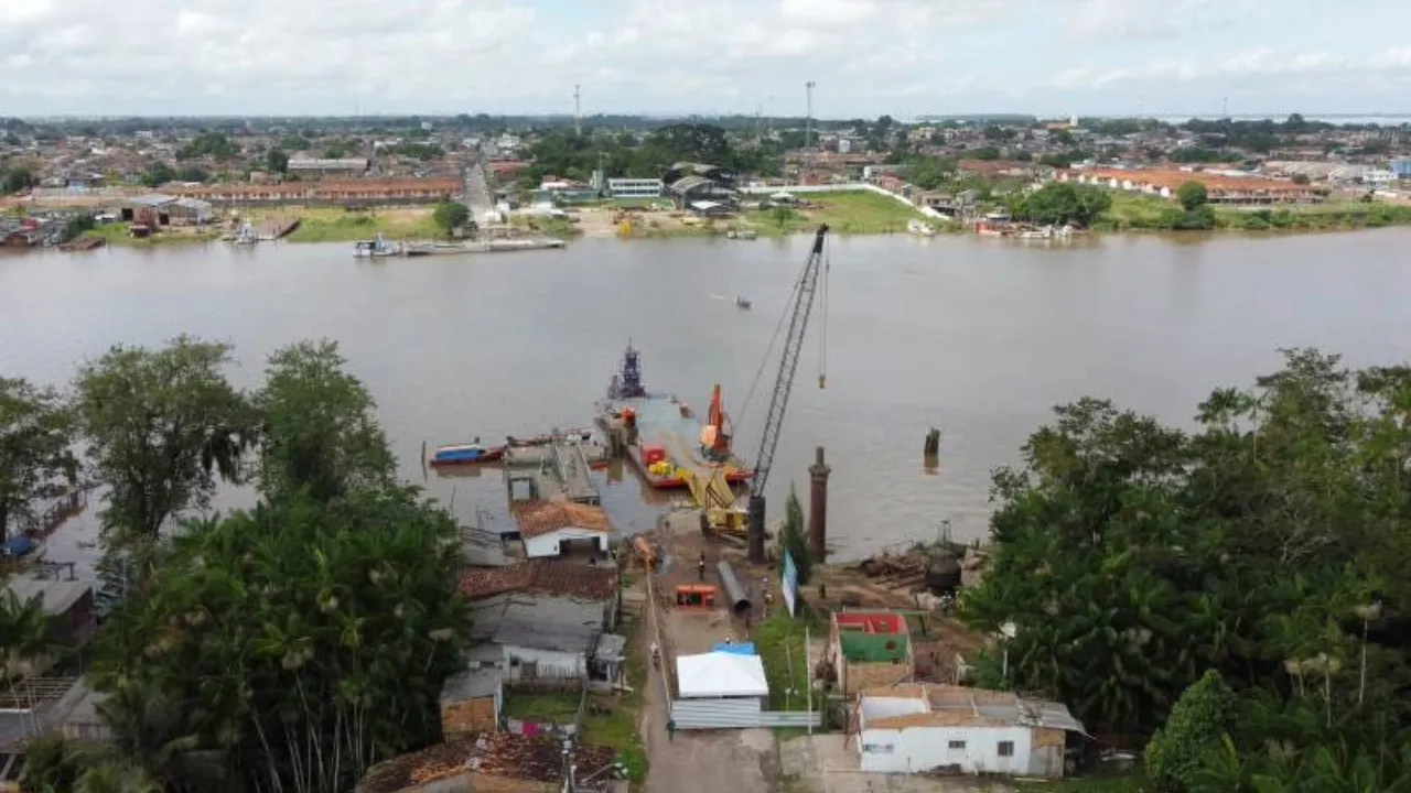 Imagem ilustrativa da notícia: Obras da nova ponte Icoaraci-Outeiro avançam