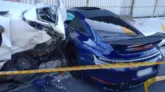 Porsche 911 Carrera GTS atingiu um Renault Sandero e matou o motorista de aplicativo que trabalhava no carro de passeio no momento do acidente