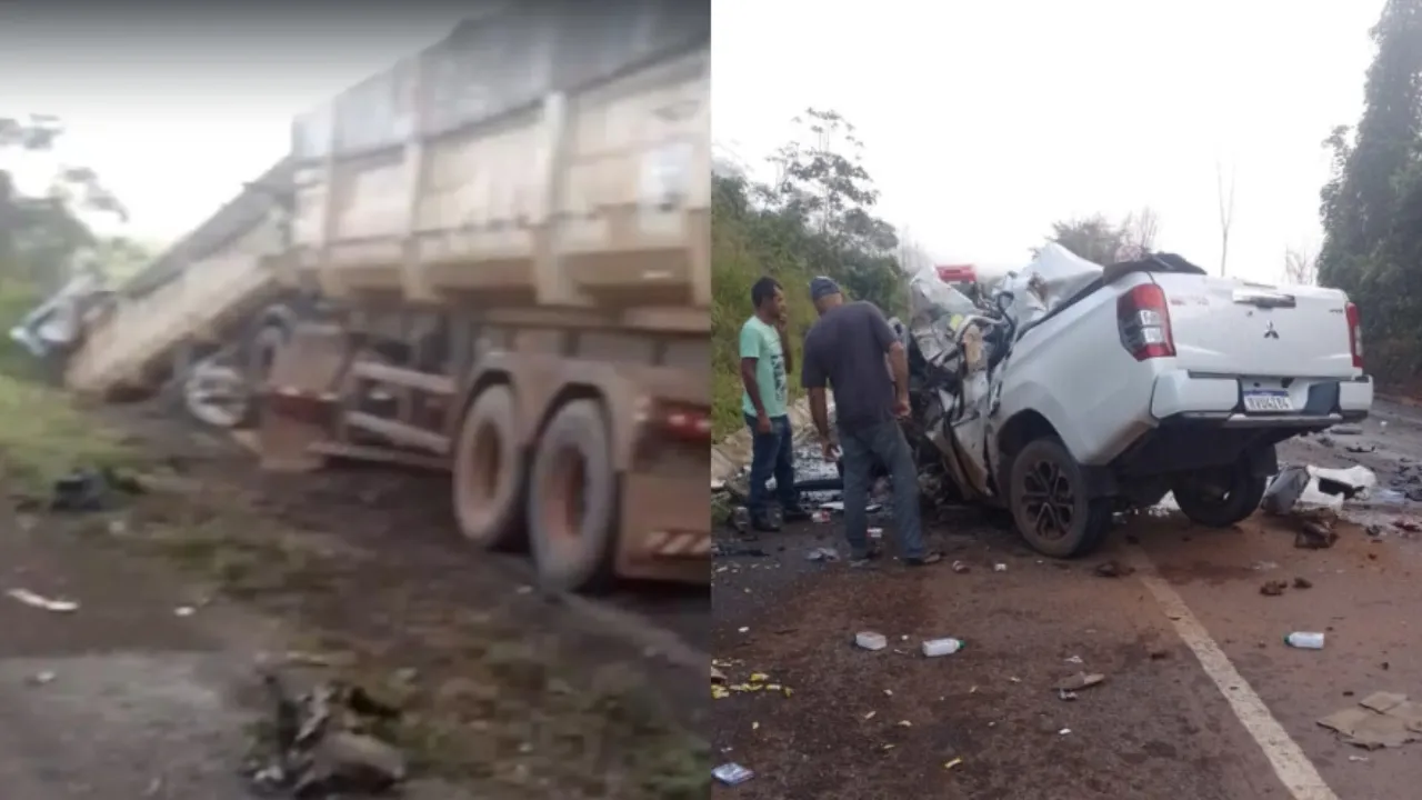 Imagem ilustrativa da notícia: Dois morrem em colisão frontal com carreta na BR-163 no Pará