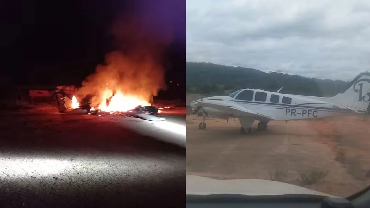 Imagem ilustrativa da notícia: Avião de R$ 2 milhões apreendido no Pará foi incendiado