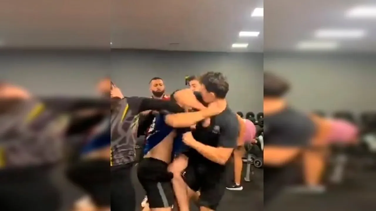 Imagem ilustrativa da notícia: Vídeo: após deboche, frequentadores de academia brigam