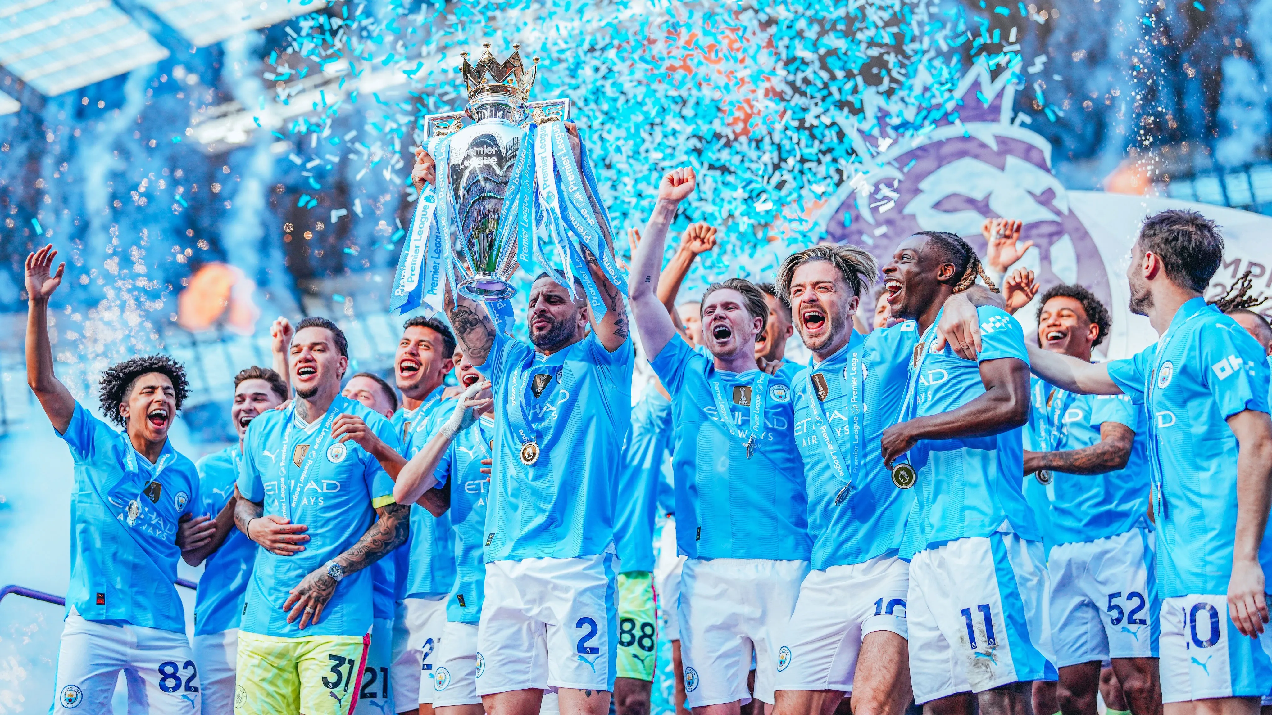 Imagem ilustrativa da notícia: Manchester City conquista tetra inédito no Campeonato Inglês