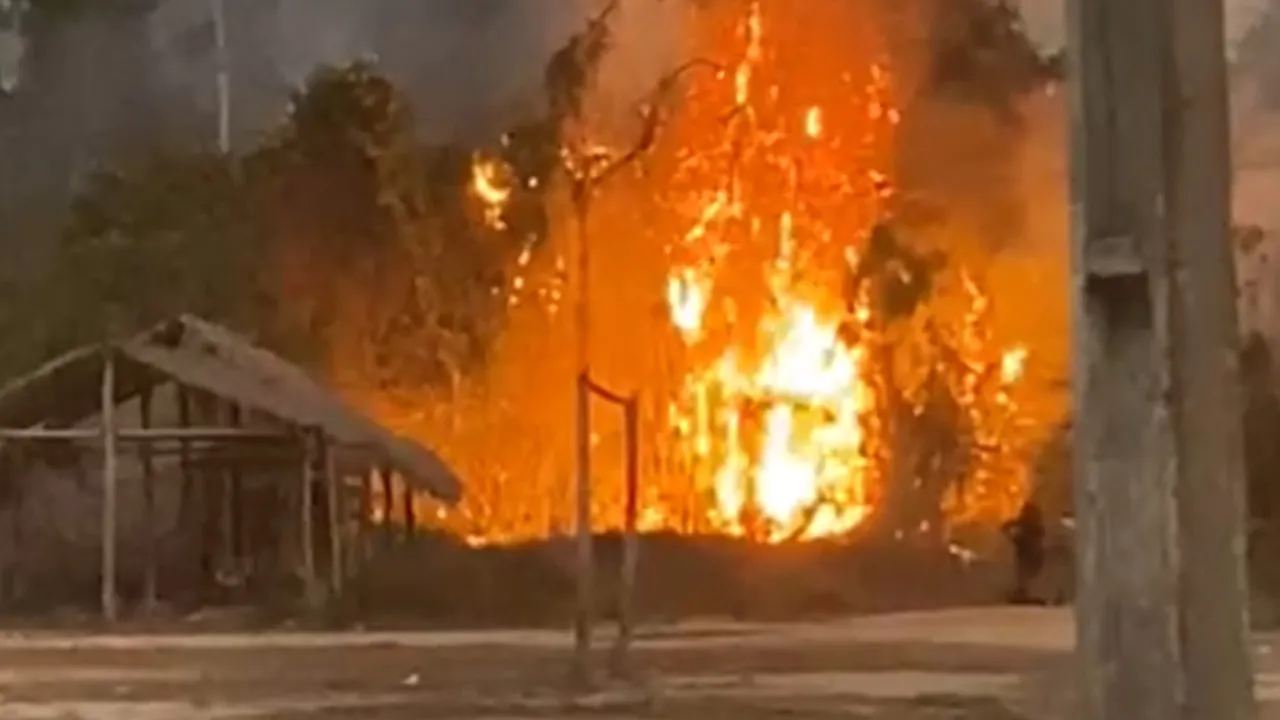 Imagem ilustrativa da notícia: Vídeo: incêndio em reserva indígena já chegou em 30 aldeias